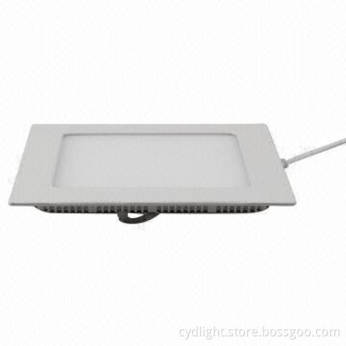 LED Panel Light, New, Slim, Square, 3-inch, 9W, 630lm, 4014 with 230V AC Voltage, Not Dimmable, Ra80